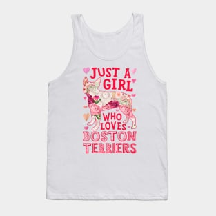 Just A Girl Who Loves Boston Terriers Tank Top